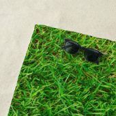 Serviette De Plage Texture d'herbe (En situation)