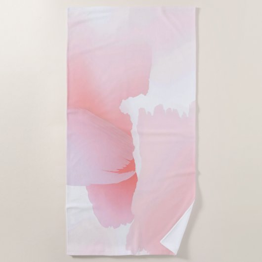 Serviette De Plage texture douce abstraite d'aquarelle (Devant)