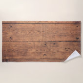 Serviette De Plage Texture en bois (Devant)