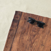 Serviette De Plage Texture en bois (En situation)