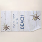 Serviette De Plage Texture en bois adorable, Épée, Plage (Devant)