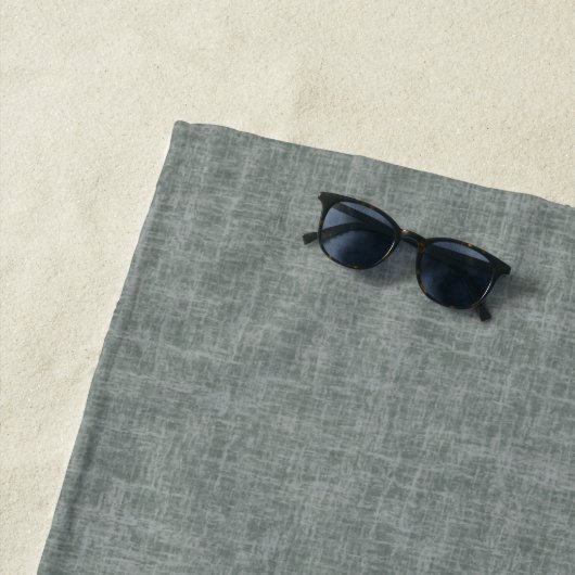 Serviette De Plage Texture grise et blanche. (En situation)