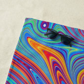 Serviette De Plage textures psychodeliques (En situation)