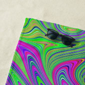 Serviette De Plage textures psychodeliques (En situation)