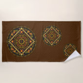 Serviette de plage Thanksgiving Icons (Devant)