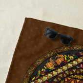 Serviette de plage Thanksgiving Icons (En situation)