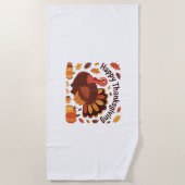 Serviette De Plage Thanksgiving Turquie - Automne Vacances Classic Ov (Devant)