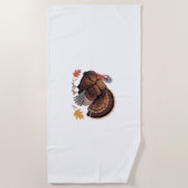Serviette De Plage Thanksgiving Turquie - Automne Vacances Classique (Devant)