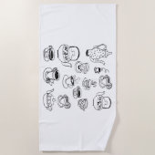 Serviette De Plage Thé (Devant)