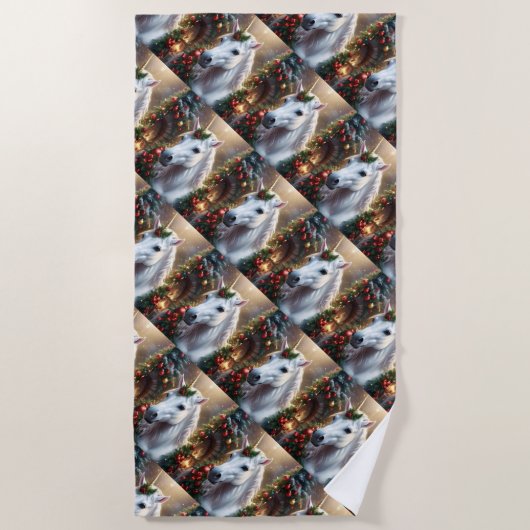 Serviette De Plage “The Unicorn of Noel” (Devant)