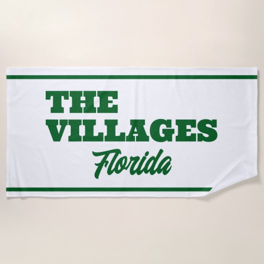 Serviette De Plage The Villages Florida Pool/Beach Towel (Devant)
