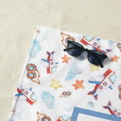 Serviette De Plage Thème d'avion personnalisé (En situation)