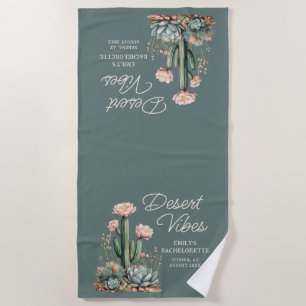 Serviette De Plage Thème Désert pour Enterrement de Vie de Jeune Fill