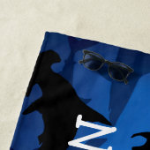 Serviette De Plage Thème drôle de requin (En situation)