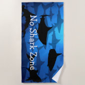Serviette De Plage Thème drôle de requin (Devant)