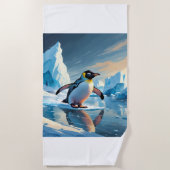 Serviette De Plage Thème Penguin (Devant)