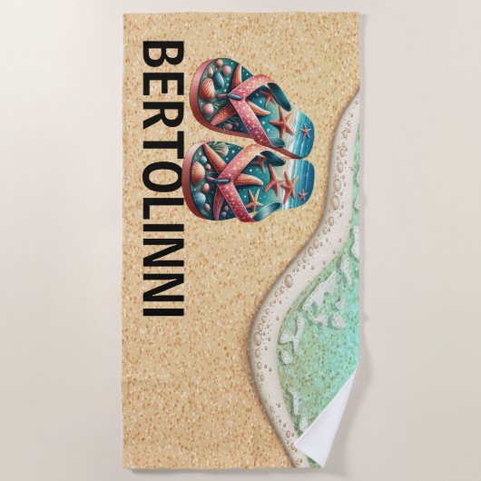 Serviette De Plage Thème plage (Devant)