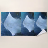 Serviette de plage Three Sting Rays (Devant)