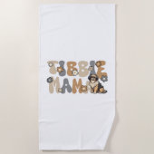 Serviette De Plage Tibetan Spaniel Groovy Tibbie Maman (Devant)