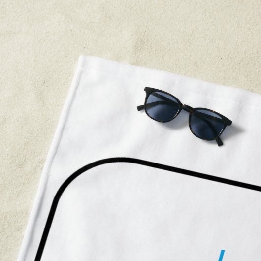 Serviette De Plage Tic Tac Toe Beach (En situation)