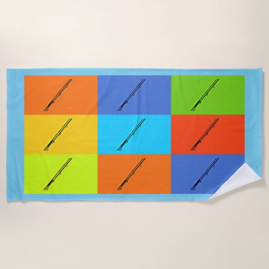Serviette De Plage TIC-TAC UFO UAP TILE Beach Towel (Devant)