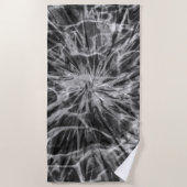 SERVIETTE DE PLAGE TIE DYE BLACK WHITE (Devant)