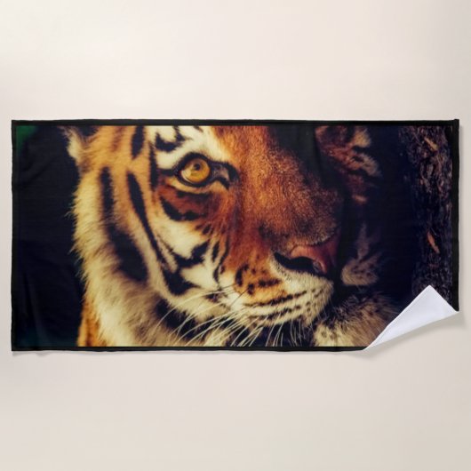 Serviette De Plage Tiger Beach Towne (Devant)