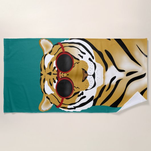 Serviette De Plage Tiger Beach Towne (Devant)