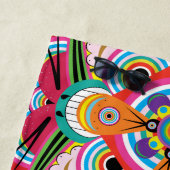 Serviette De Plage Tiger Dragon Mandala Beach Towne (En situation)