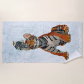 SERVIETTE DE PLAGE TIGER & FALCON (Devant)
