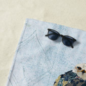 SERVIETTE DE PLAGE TIGER & FALCON (En situation)