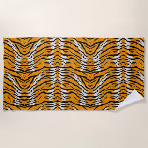 Serviette De Plage Tiger Skin Poster de animal Design Motif
