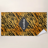Serviette De Plage Tiger Stripe (Devant)