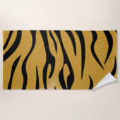 Serviette de plage Tiger Stripes (Devant)
