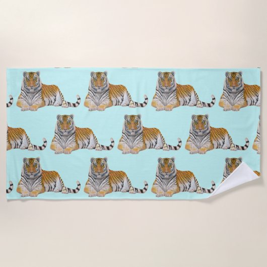 Serviette De Plage Tigre (Devant)