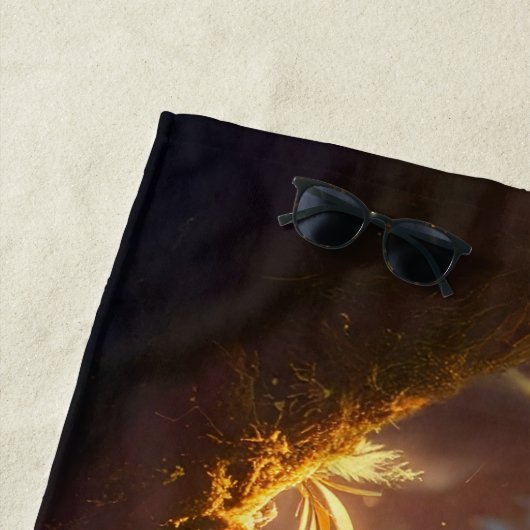 Serviette De Plage Tigre (En situation)