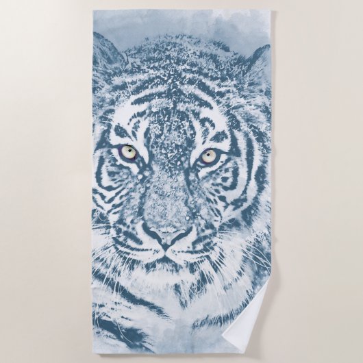 Serviette De Plage tigre (Devant)