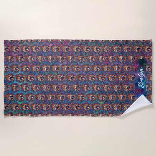 Serviette De Plage Tigre (Devant)