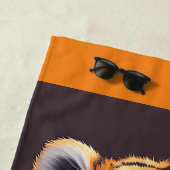 Serviette De Plage Tigre de bébé personnalisé (En situation)