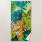 Serviette De Plage Tigre de la Jungle (Devant)