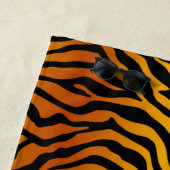 Serviette De Plage Tigre exotique rayé (En situation)