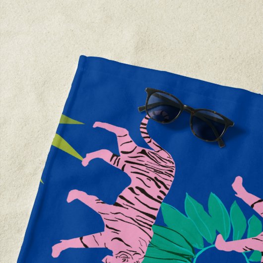 Serviette De Plage Tigres (En situation)
