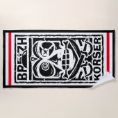 Serviette De Plage Tiki Breizh Korser (Devant)