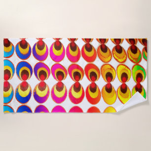 Serviette De Plage Tissu psychédélique