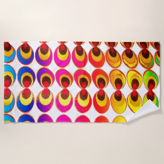 Serviette De Plage Tissu psychédélique (Devant)