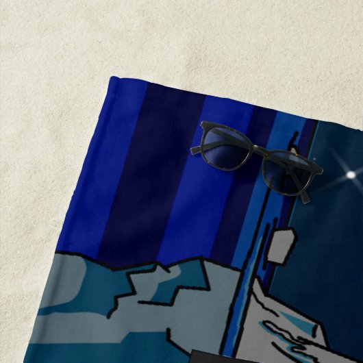 Serviette De Plage Titanic (En situation)