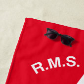 Serviette De Plage Titanic, White Star Line, 1ère classe Passager (En situation)