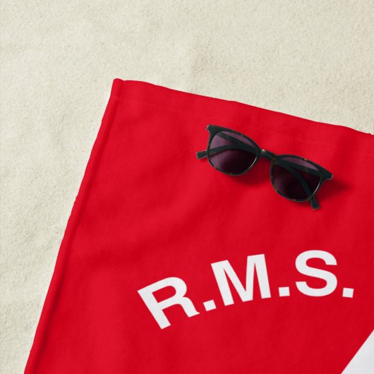 Serviette De Plage Titanic, White Star Line, 1ère classe Passager (En situation)