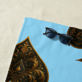 SERVIETTE DE PLAGE TOALHA DE PRAIA (En situation)