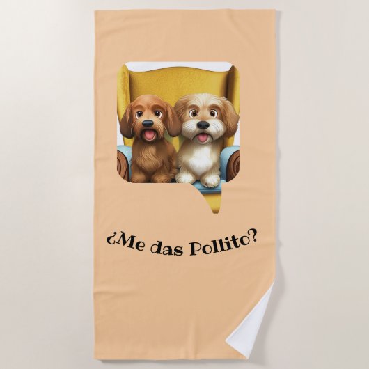 Serviette De Plage Toalla de Playa “Amiguitos Peludos” (Devant)
